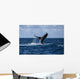 Humpback Whale Slaps Its Wall Decal Design 1