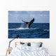 Humpback Whale Slaps Its Wall Decal Design 1