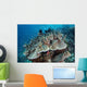 Juvenile Fish Swarm around Wall Decal Design 1