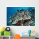 Juvenile Fish Swarm around Wall Decal Design 1