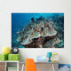 Juvenile Fish Swarm around Wall Decal Design 1