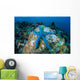 Blue Starfish Clings to Wall Decal