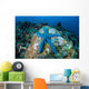 Blue Starfish Clings to Wall Decal