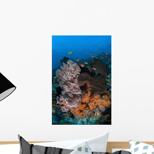 Colorful Healthy Coral Reef Wall Decal Design 7