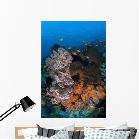 Colorful Healthy Coral Reef Wall Decal Design 7