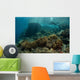 Scuba Diver Swims above Wall Decal Design 2