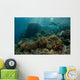Scuba Diver Swims above Wall Decal Design 2