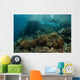 Scuba Diver Swims above Wall Decal Design 2
