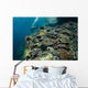 Scuba Diver Swims above Wall Decal Design 1