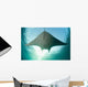 Manta Ray Swims into Wall Decal
