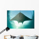 Manta Ray Swims into Wall Decal