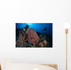 Scuba Diver Explores Reef Wall Decal