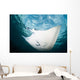 Manta Ray Swims through Wall Decal Design 2