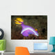 Purple Nudibranch Searching for Wall Decal