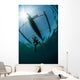 Fisherman Uses Wooden Outrigger Wall Decal Design 2