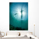 Fisherman Uses Wooden Outrigger Wall Decal Design 1