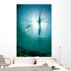 Fisherman Uses Wooden Outrigger Wall Decal Design 1