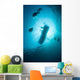 Scuba Divers Descend from Wall Decal