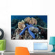 Blue Starfish Clings to Wall Decal Design 5