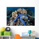 Blue Starfish Clings to Wall Decal Design 5