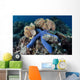 Blue Starfish Clings to Wall Decal Design 5
