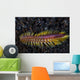 Darklined Fireworm Crawls across Wall Decal