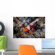 Colorful Emperor Shrimp Sits Wall Decal Design 2
