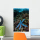 Blue Starfish Clings to Wall Decal Design 4