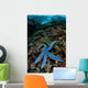 Blue Starfish Clings to Wall Decal Design 4