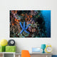 Blue Starfish Clings to Wall Decal Design 3