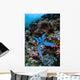 Blue Starfish Clings to Wall Decal Design 2