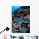 Blue Starfish Clings to Wall Decal Design 2