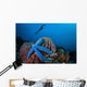 Blue Starfish Clings to Wall Decal Design 1
