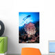 Large Barrel Sponge Grows Wall Decal