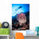 Large Barrel Sponge Grows Wall Decal