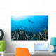 Diver Swims above Healthy Wall Decal Design 1
