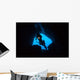 Scuba Divers Explore Cave Wall Decal Design 2