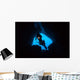 Scuba Divers Explore Cave Wall Decal Design 2