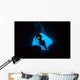 Scuba Divers Explore Cave Wall Decal Design 2