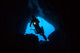 Scuba Divers Explore Cave Wall Decal Design 2
