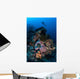 Diver above Beautiful Reef Wall Decal