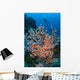 Scuba Diver Explores Colorful Wall Decal