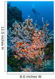 Scuba Diver Explores Colorful Wall Decal