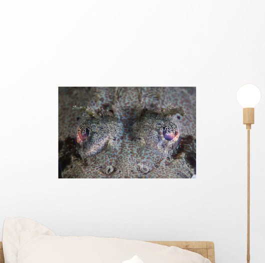 Camouflaged Horned Flathead Lays Wall Decal Design 1