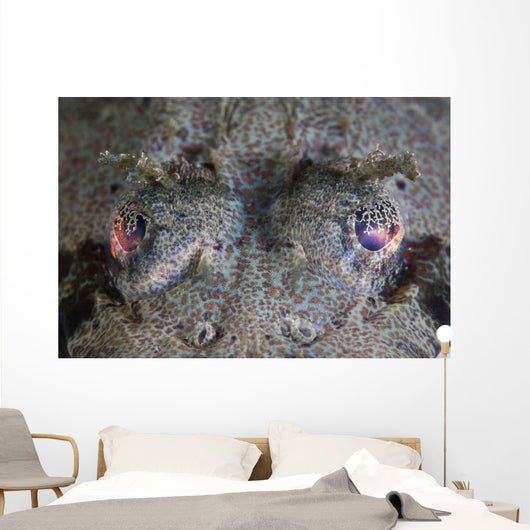 Camouflaged Horned Flathead Lays Wall Decal Design 1