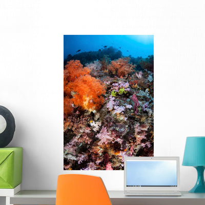 Scorpionfish Is Hidden among Wall Decal Design 2 shown on a wall