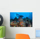 Scuba Diver Swims above Wall Decal