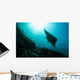 Manta Ray Swims through Wall Decal Design 1