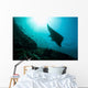 Manta Ray Swims through Wall Decal Design 1