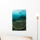 Manta Ray Swimming through Wall Decal